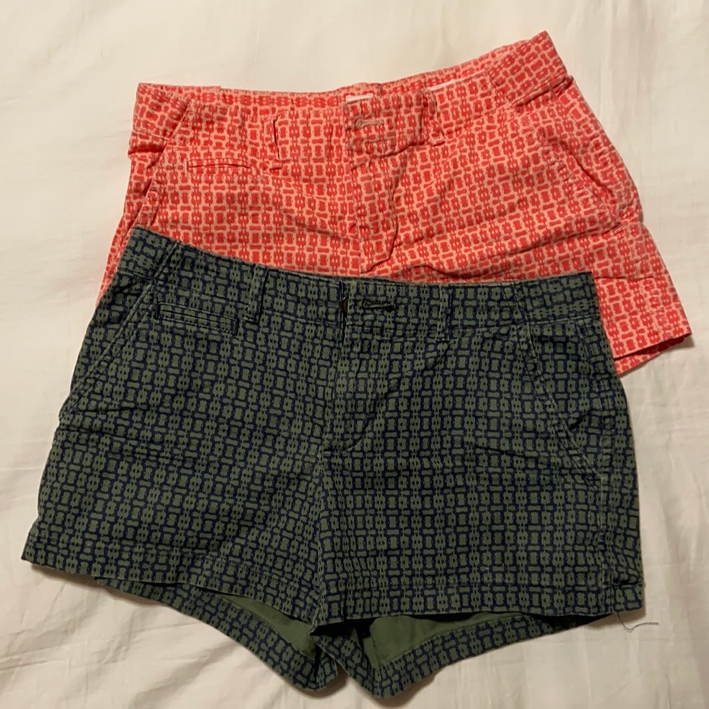 Gap shorts bundle orange and green size 0